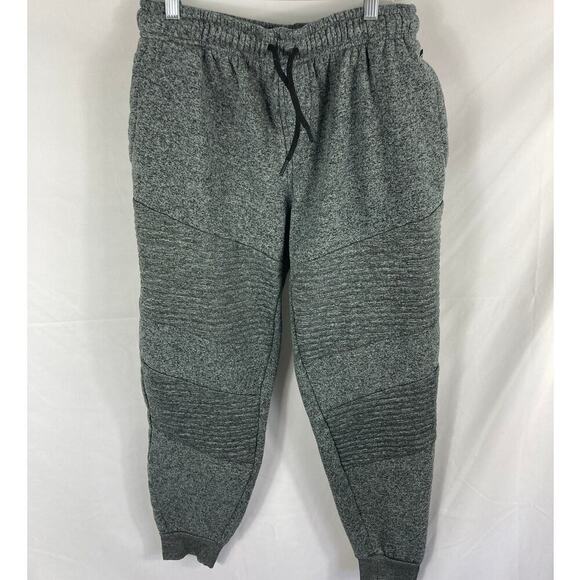 Leg3nd Heather Grey Black Moto Sweatpants Size Large - Picture 1 of 5